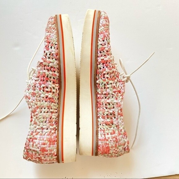 Melvin & Hamilton Pink Cyrene Woven Derby Lace Up Shoe 40 - Picture 4 of 12